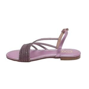 NEW EXE women's loris 086 flat sandal in lillac
